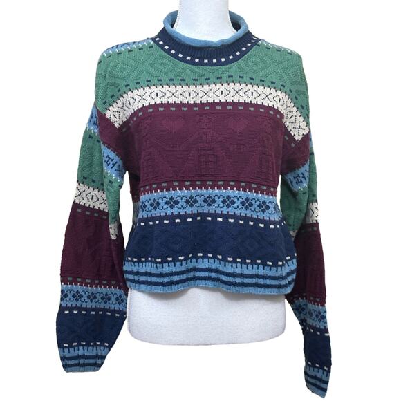 Runway Sweaters - Runway Aztec sweater, Nordic, Fair Isle, ski lodge, grandpa core, cozy, 80s/90s